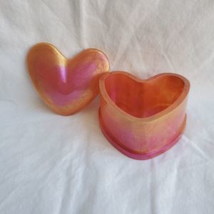 Pink and Gold Colorshift Heart box